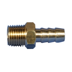 RACCORD DE BRONCE ROSCA 1/8" GAS.MANGUERA 3/16" 