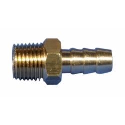 RACCORD DE BRONCE ROSCA 1/8" GAS.MANGUERA  1/4" 