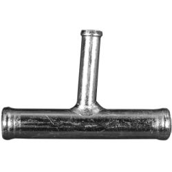 CONECTOR "T" METALICO P/MANGUERA 13 MM.C/PICO  8 MM.