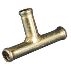 CONECTOR "T" METALICO P/MANGUERA 13 MM.C/PICO 13 MM.