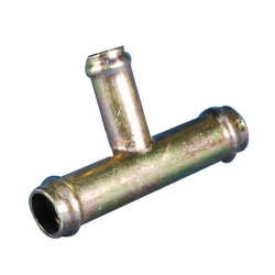CONECTOR "T" METALICO P/MANGUERA 16 MM.C/PICO 12 MM.