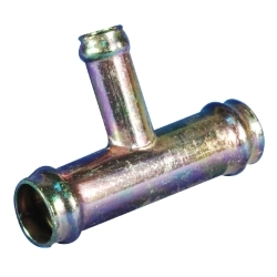 CONECTOR "T" METALICO P/MANGUERA 19 MM.C/PICO 13 MM.