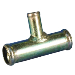 CONECTOR "T" METALICO P/MANGUERA 25 MM.C/PICO  8 MM.